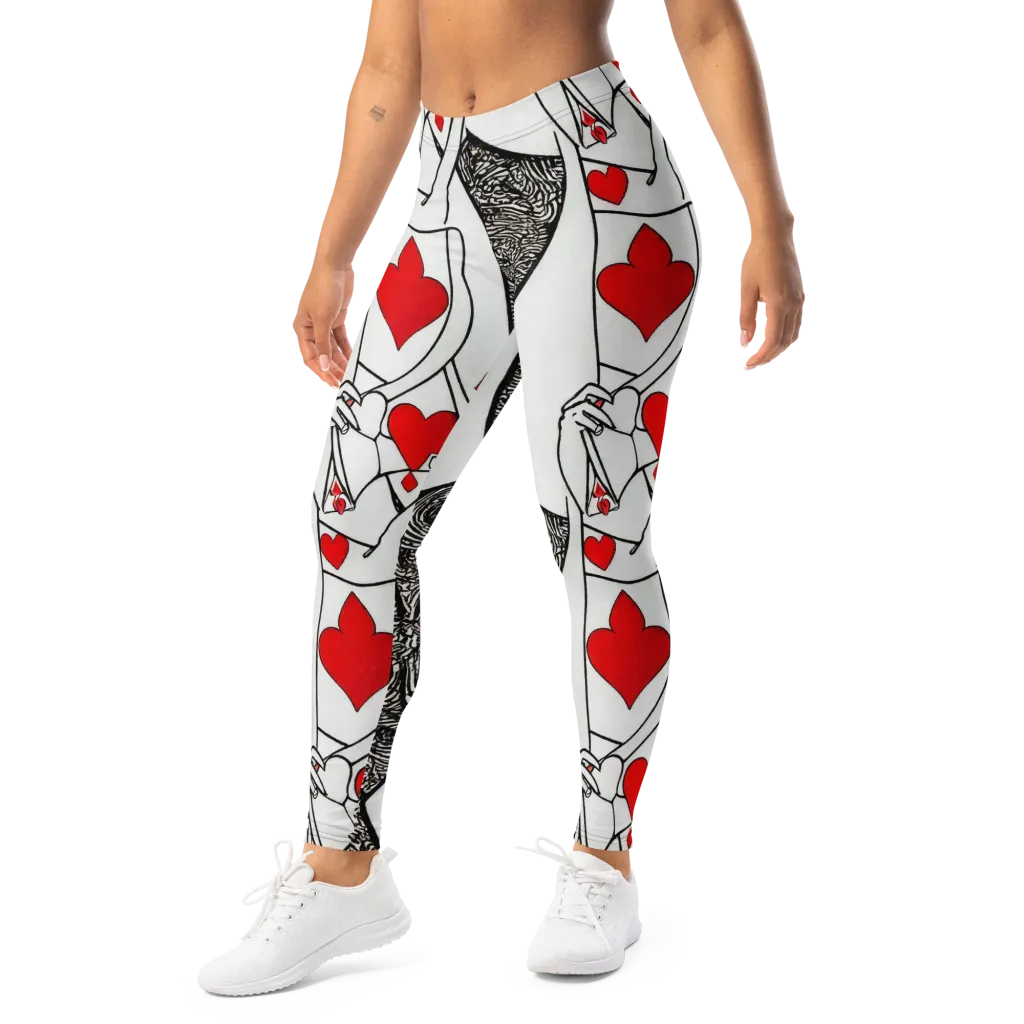 Heartbreak Hourglass on Leggings — Left Front
