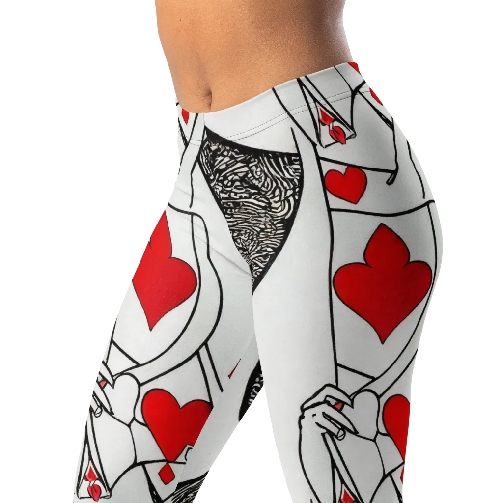 Heartbreak Hourglass on Leggings — Left Front