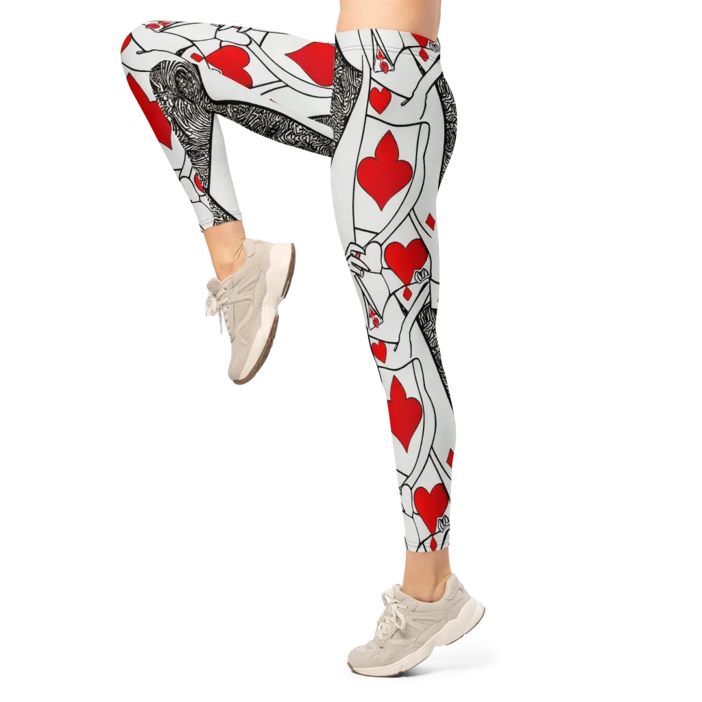 Heartbreak Hourglass on Leggings — Left