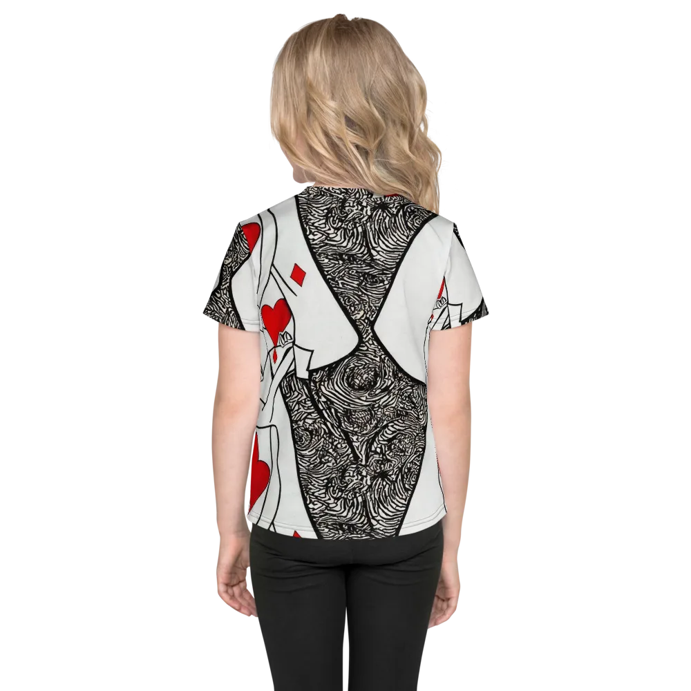 Heartbreak Hourglass on Kids Crew Neck T-Shirt — Back
