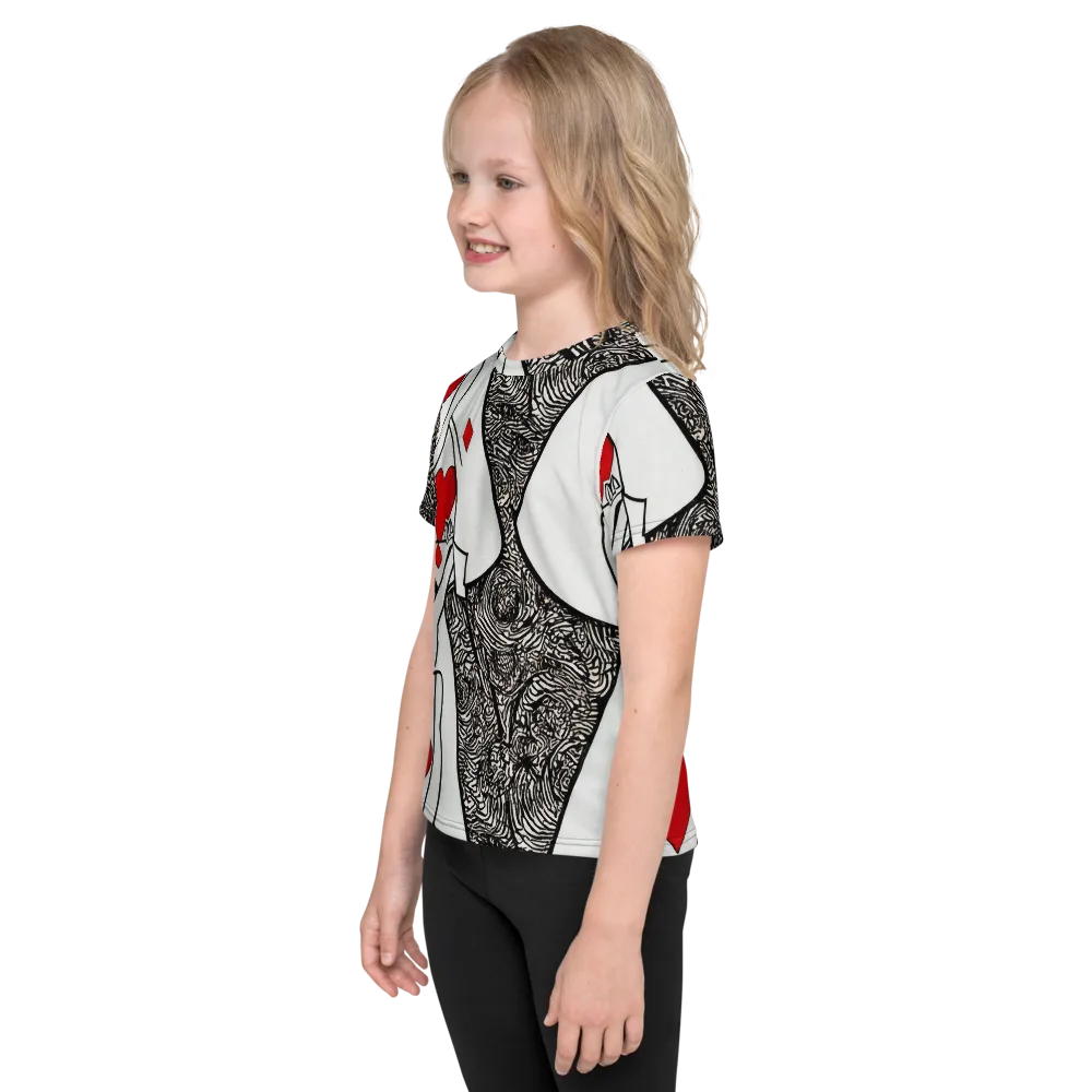Heartbreak Hourglass on Kids Crew Neck T-Shirt — Left