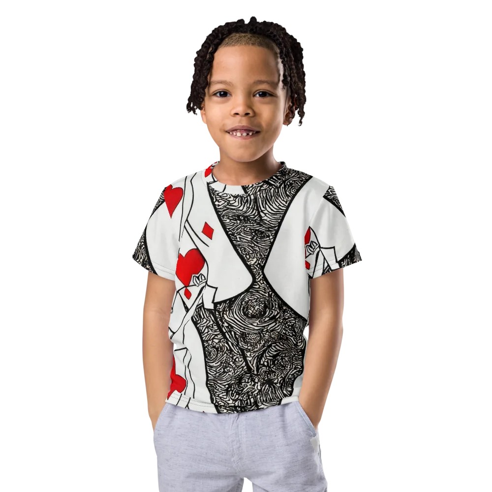Heartbreak Hourglass on Kids Crew Neck T-Shirt — Front