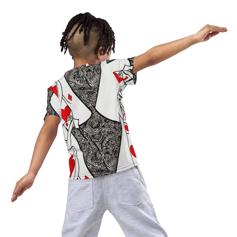 Heartbreak Hourglass on Kids Crew Neck T-Shirt — Back