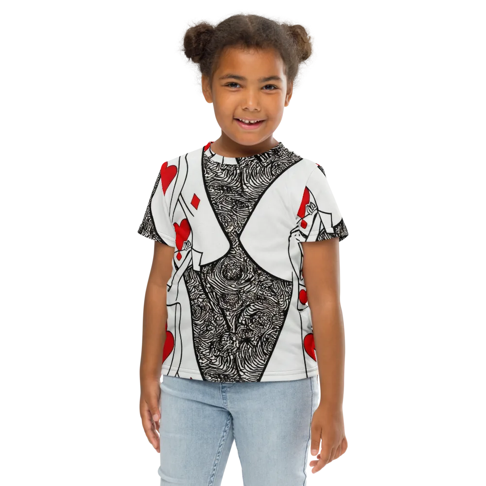 Heartbreak Hourglass on Kids Crew Neck T-Shirt — Front