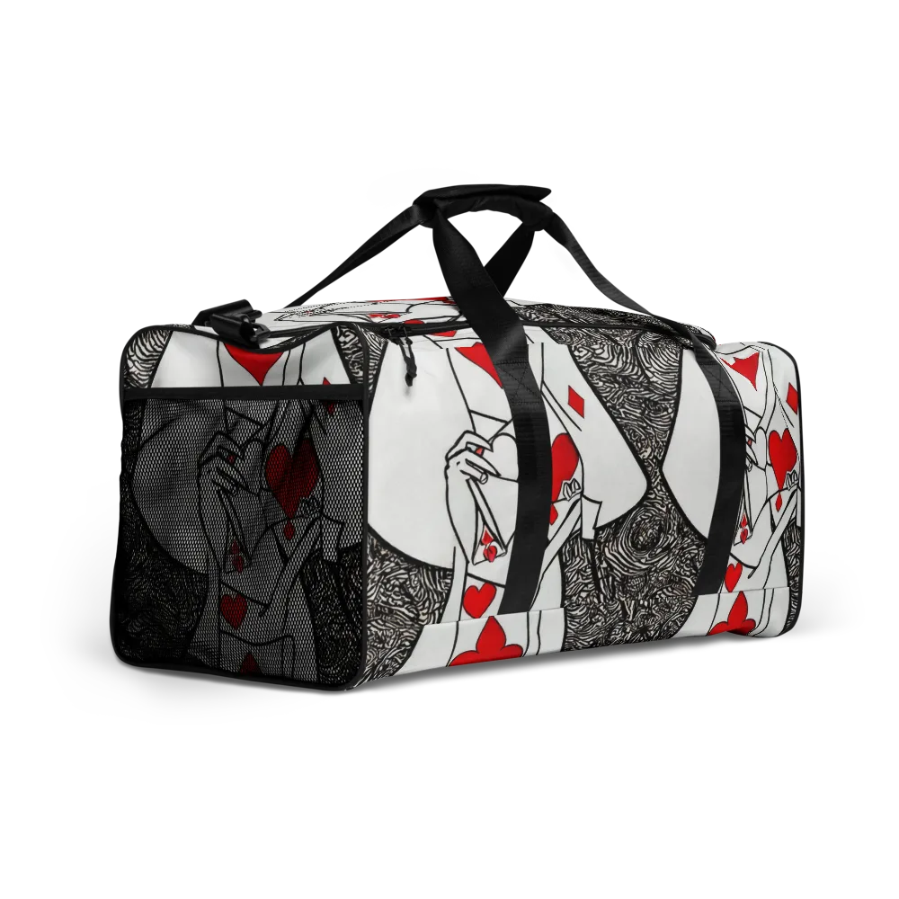 Heartbreak Hourglass on Duffle Bag — Right Front