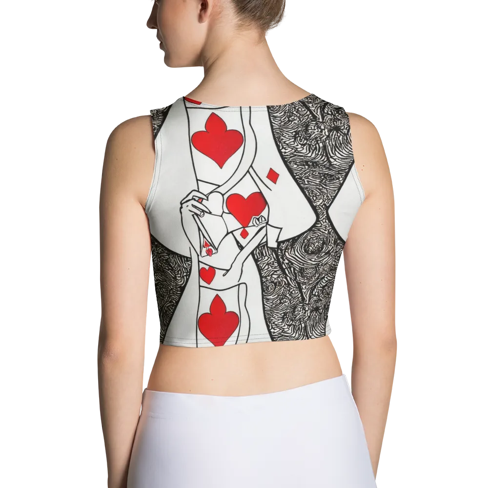 Heartbreak Hourglass on Crop Top — Back