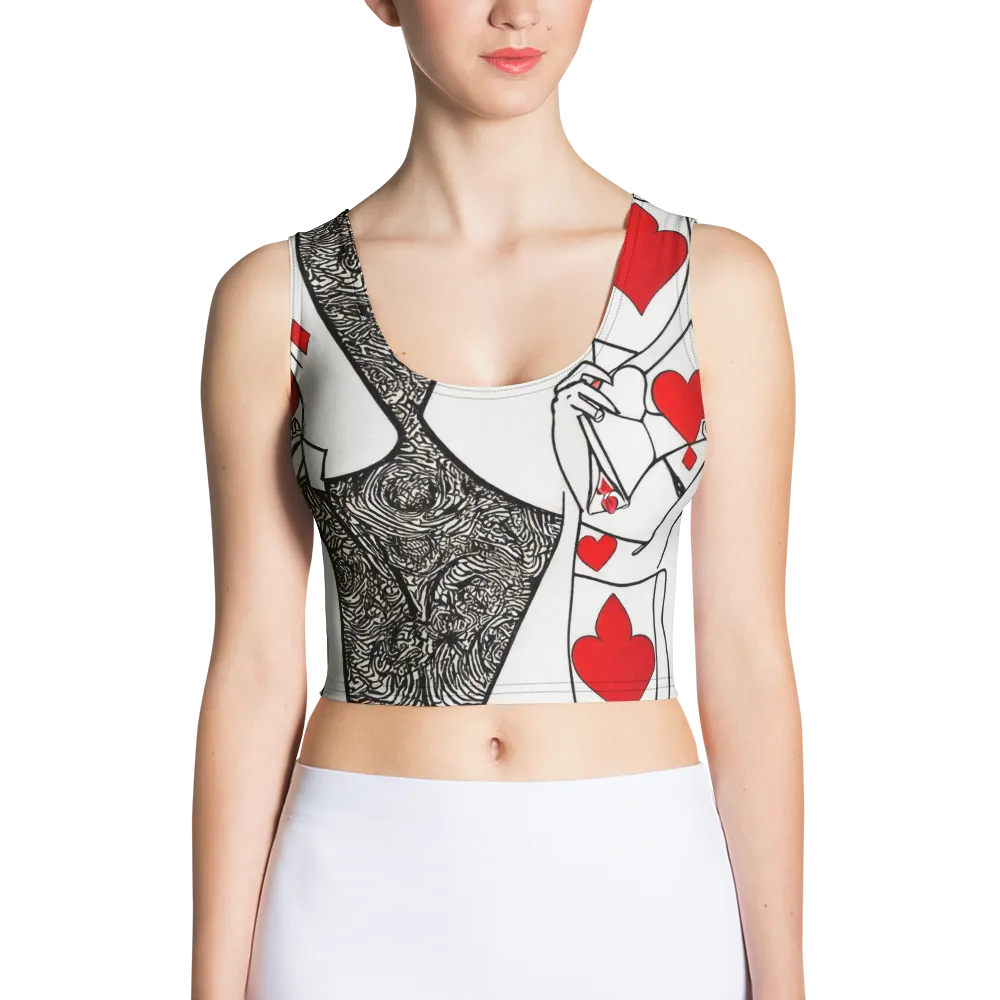Heartbreak Hourglass on Crop Top — Front