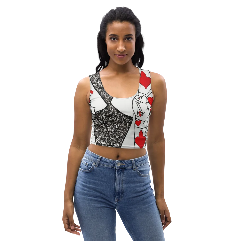 Heartbreak Hourglass on Crop Top — Front