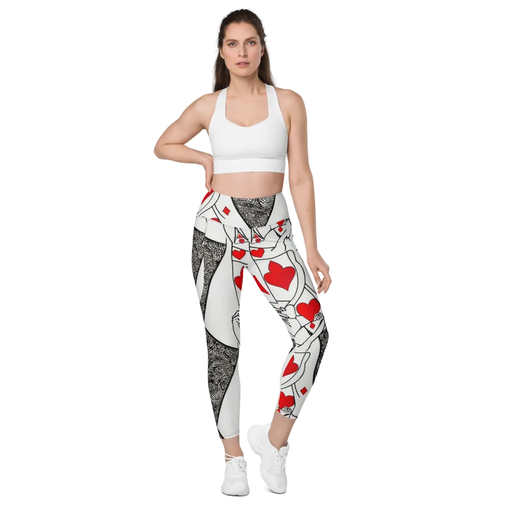 Heartbreak Hourglass on Leggings with Pockets — Front