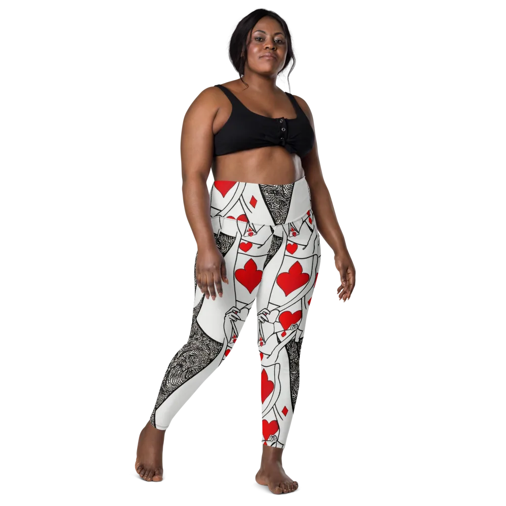 Heartbreak Hourglass on Leggings with Pockets — Front