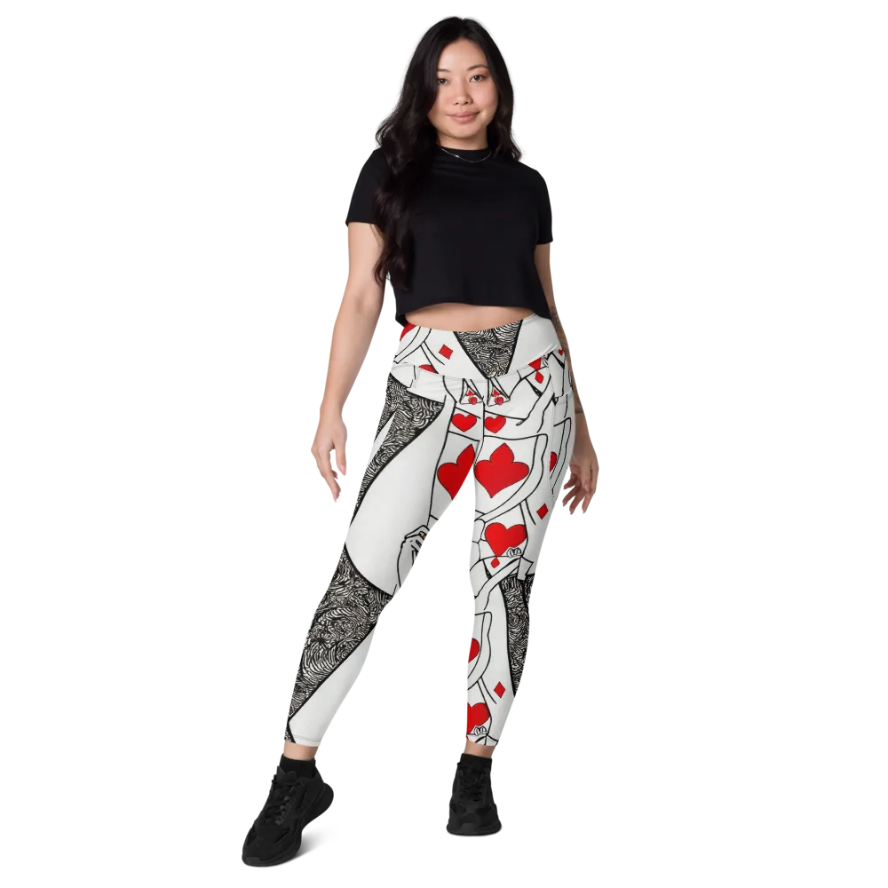 Heartbreak Hourglass on Leggings with Pockets — Front