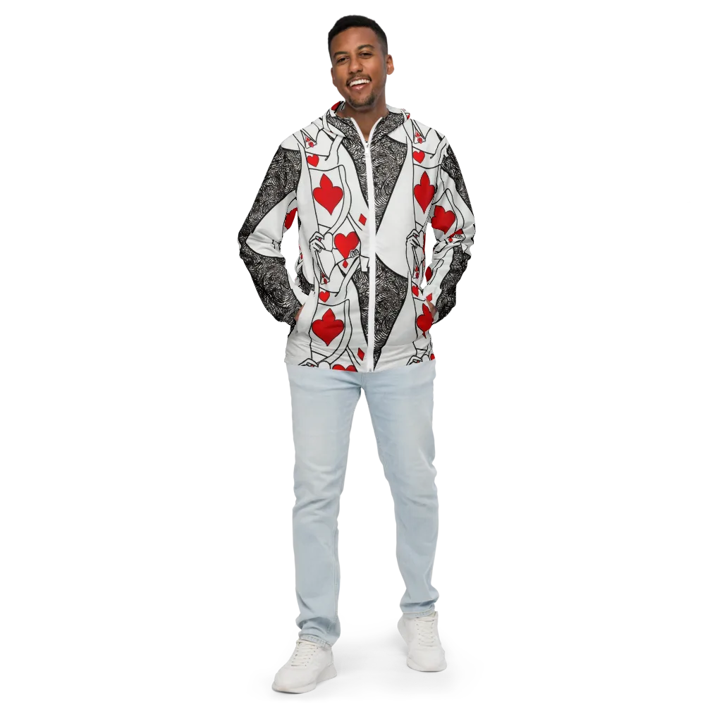 Heartbreak Hourglass on Men's Windbreaker — Front