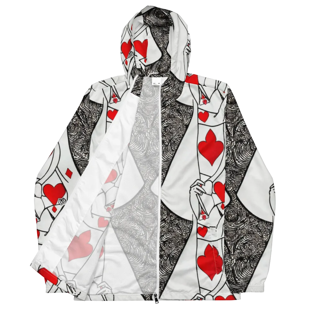 Heartbreak Hourglass on Men's Windbreaker — Front
