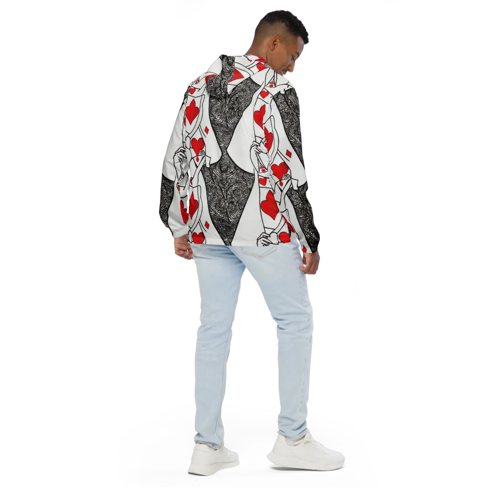 Heartbreak Hourglass on Men's Windbreaker — Back