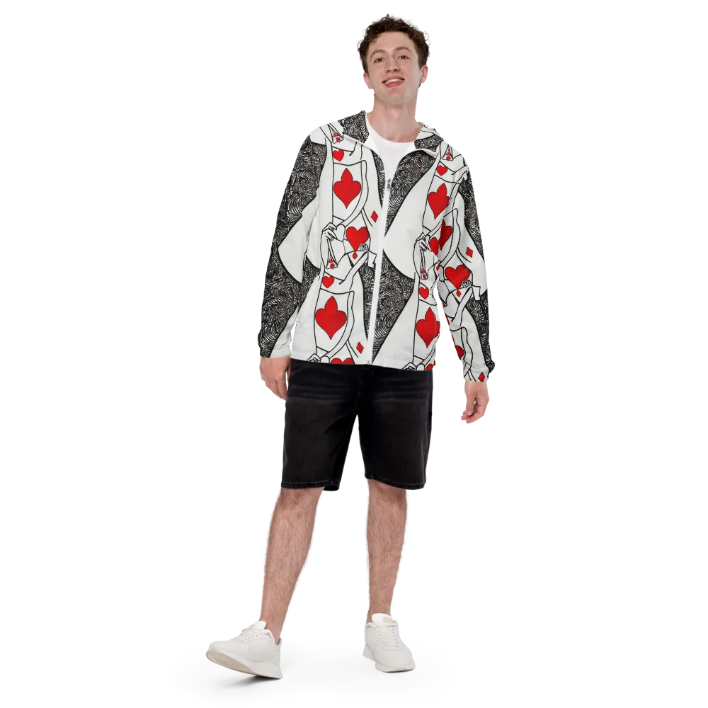 Heartbreak Hourglass on Men's Windbreaker — Front