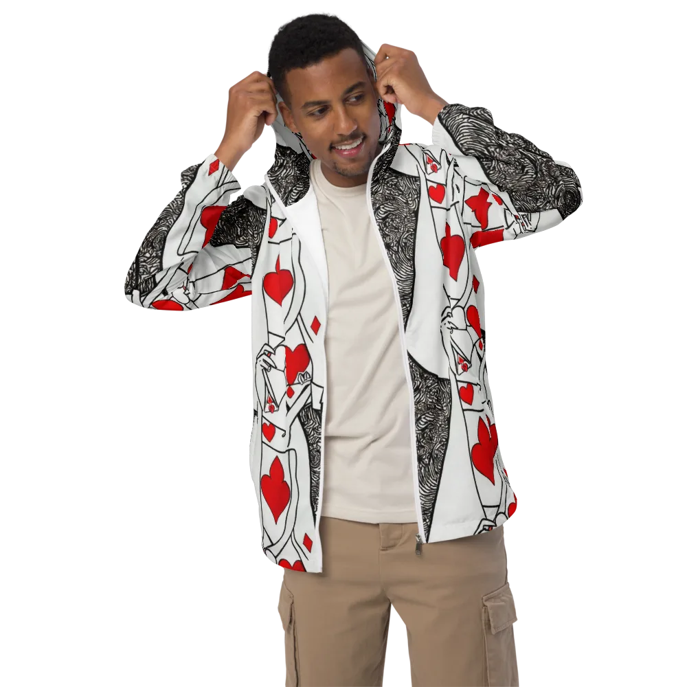Heartbreak Hourglass on Men's Windbreaker — Front