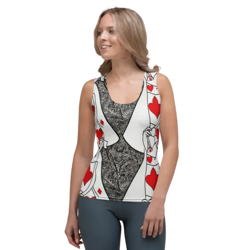 Heartbreak Hourglass on a Women's Tank Top