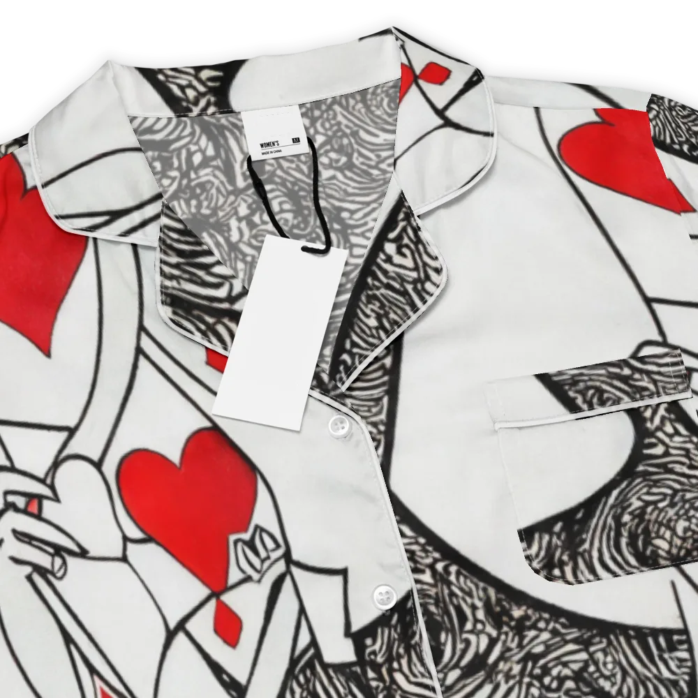 Heartbreak Hourglass on Women's Short Sleeve Pajama Top — Product details