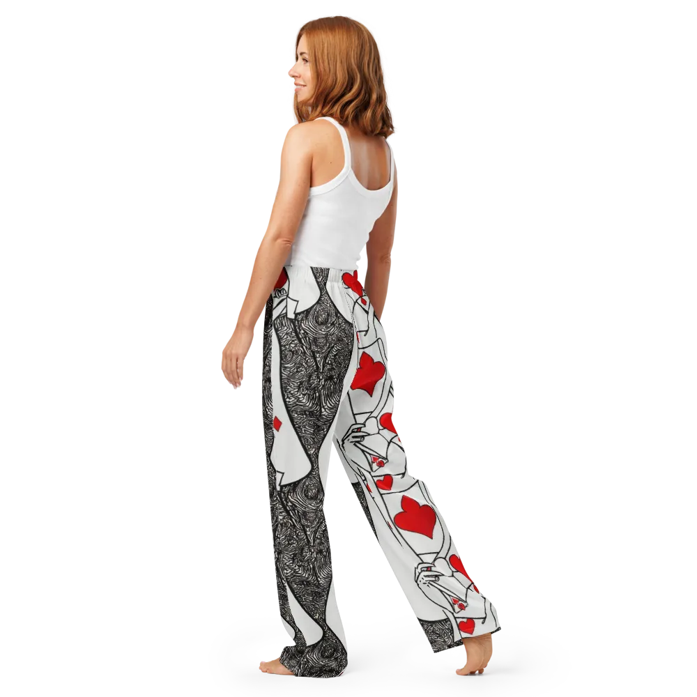 Heartbreak Hourglass on Women's Pajama Pants — Back