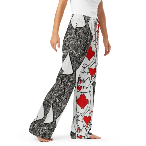 Heartbreak Hourglass on a Women's Pajama Pants