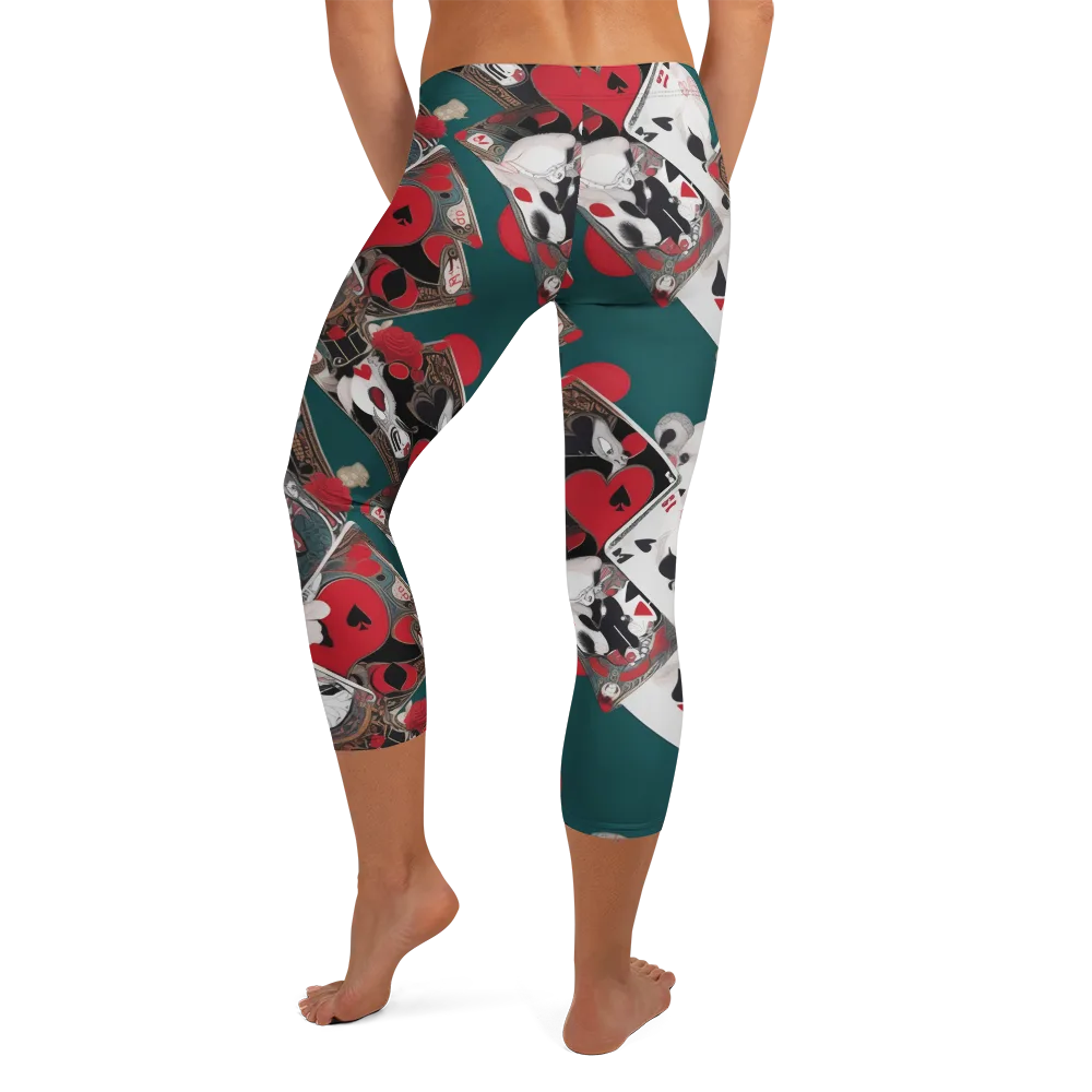 Wonderland Wager on Capri Leggings — Back