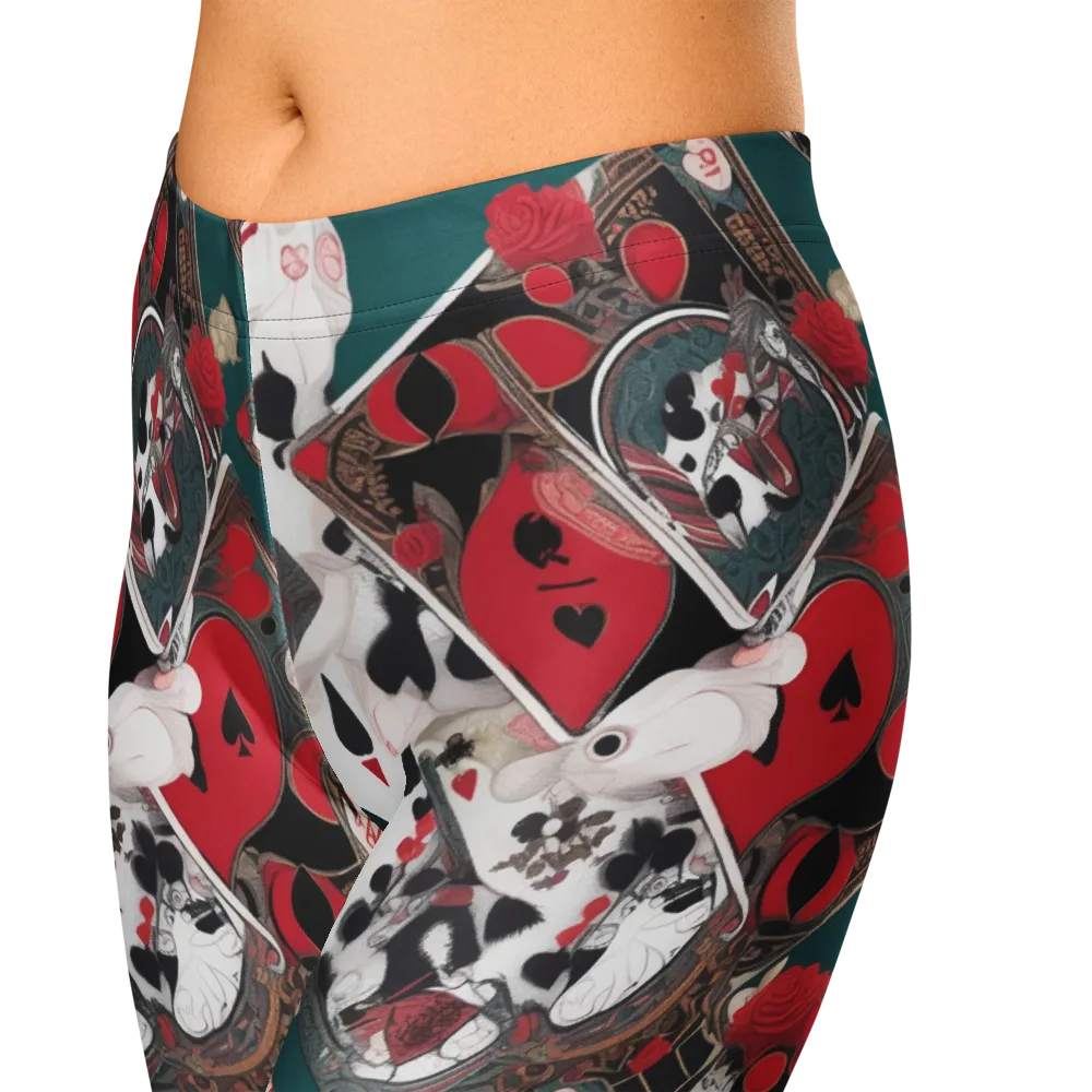 Wonderland Wager on Capri Leggings — Zoomed-in