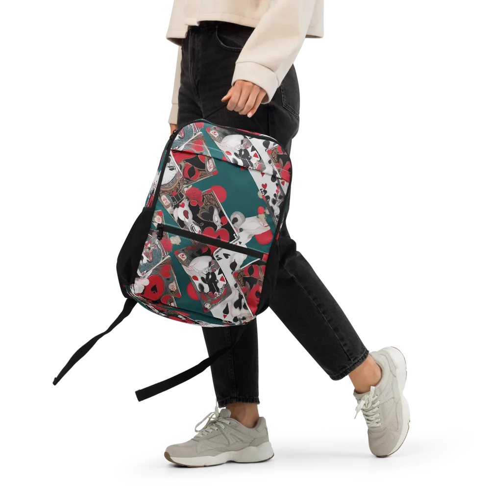 Wonderland Wager on Utility Backpack — Front
