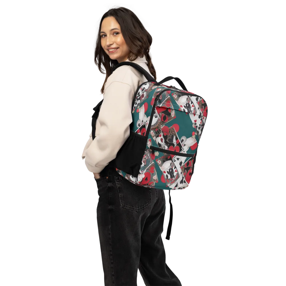 Wonderland Wager on Utility Backpack — Back