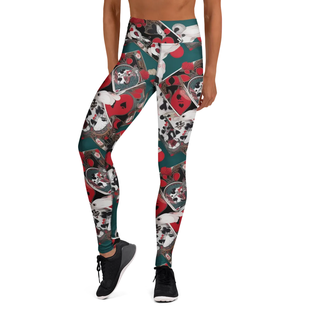 Wonderland Wager on Yoga Leggings — Front