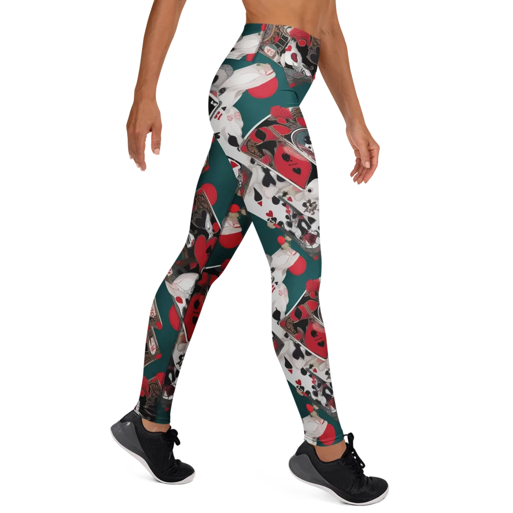 Wonderland Wager on Yoga Leggings — Right
