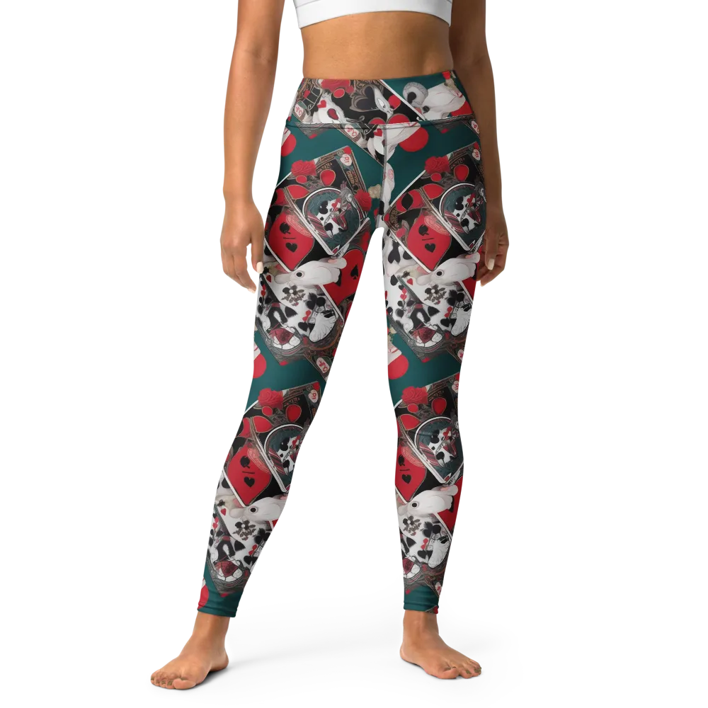 Wonderland Wager on Yoga Leggings — Front