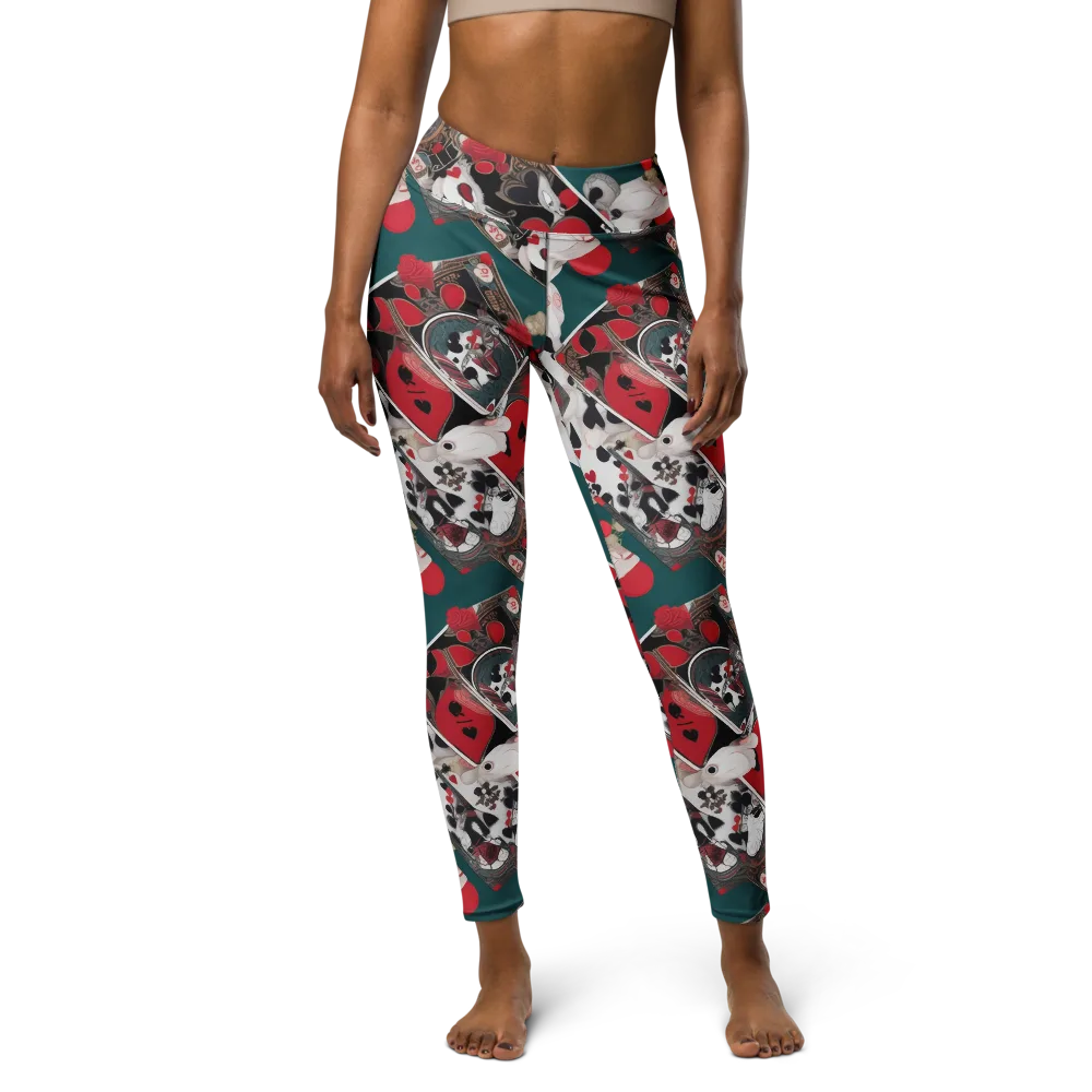 Wonderland Wager on Yoga Leggings — Front