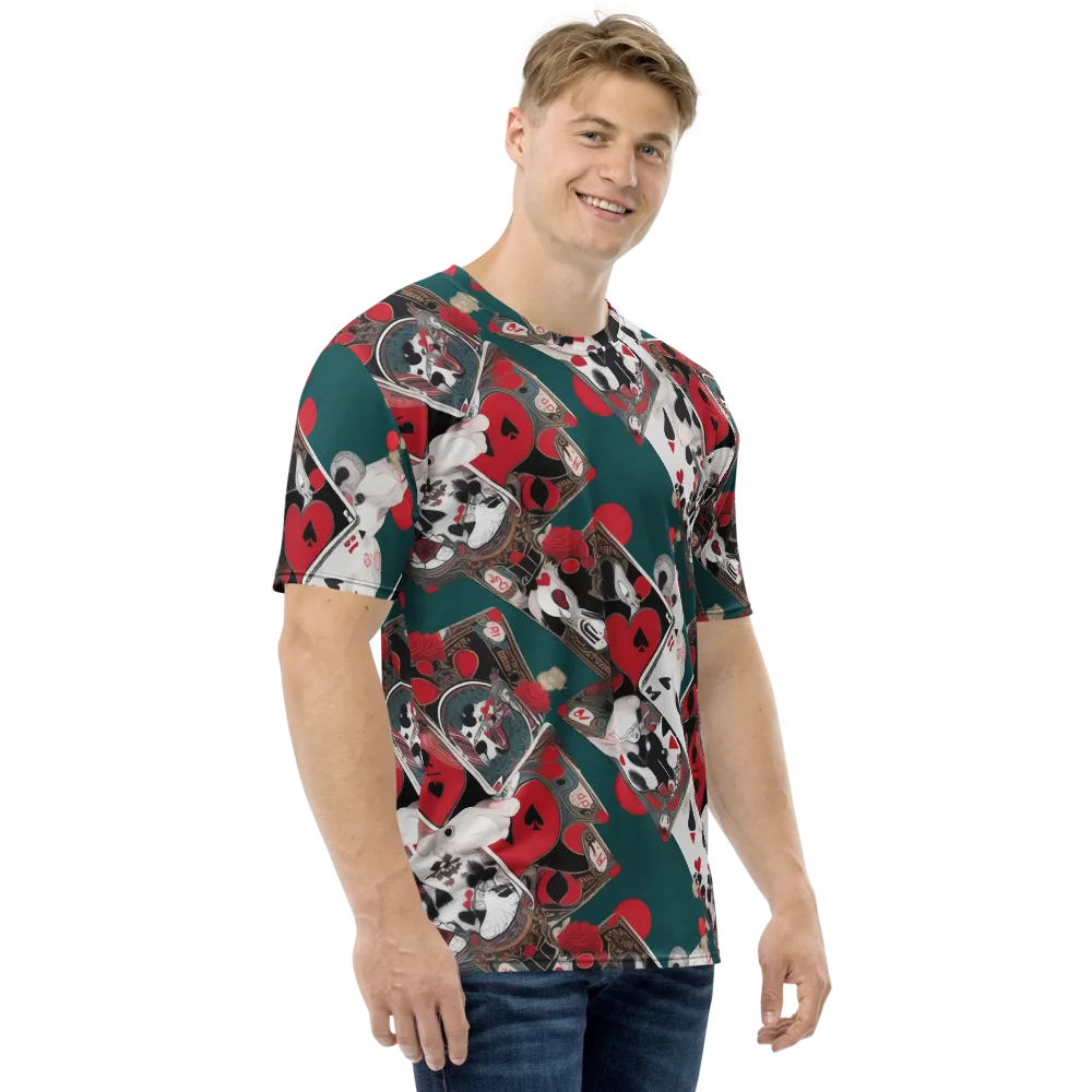 Wonderland Wager on Men's Crew Neck T-Shirt — Right