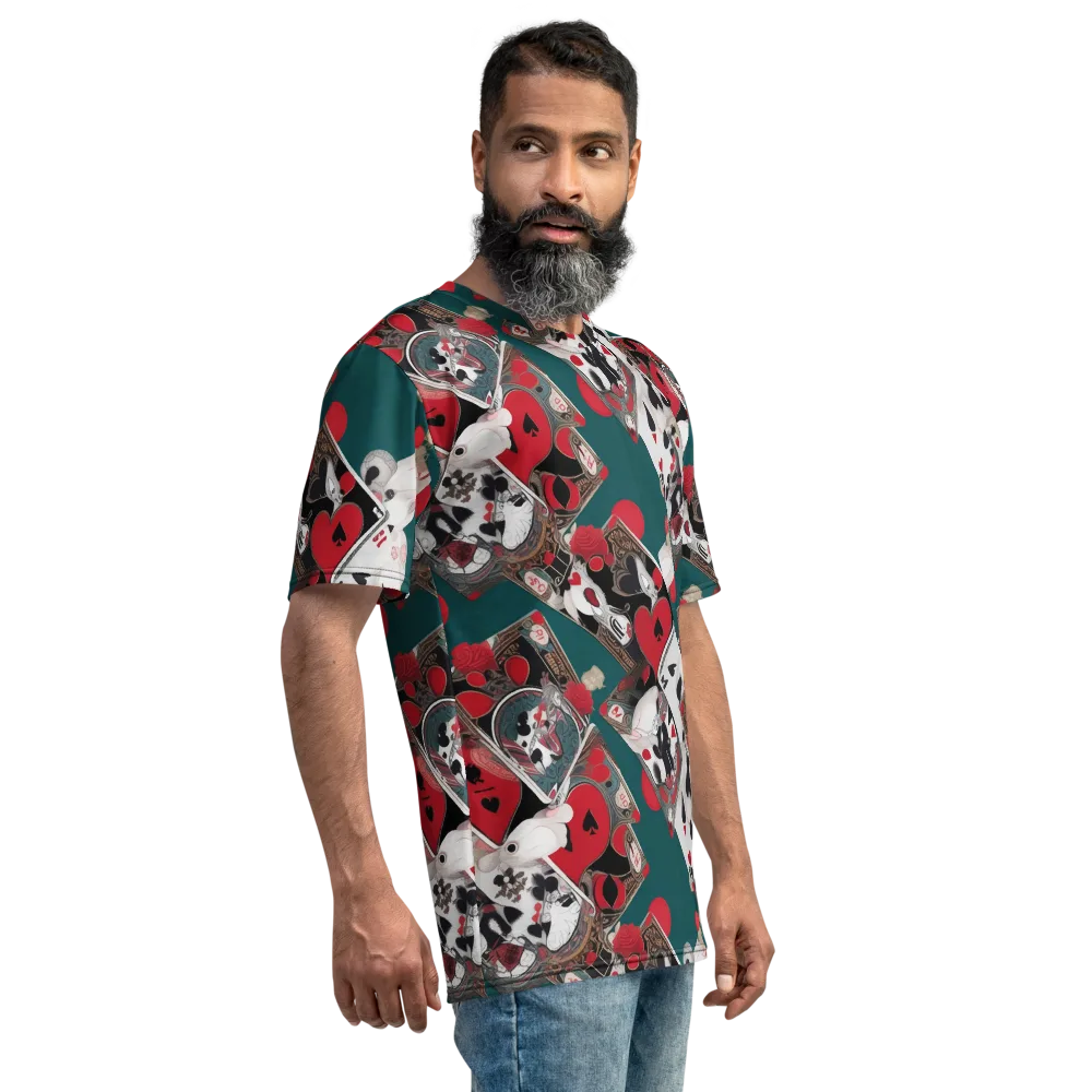 Wonderland Wager on Men's Crew Neck T-Shirt — Right