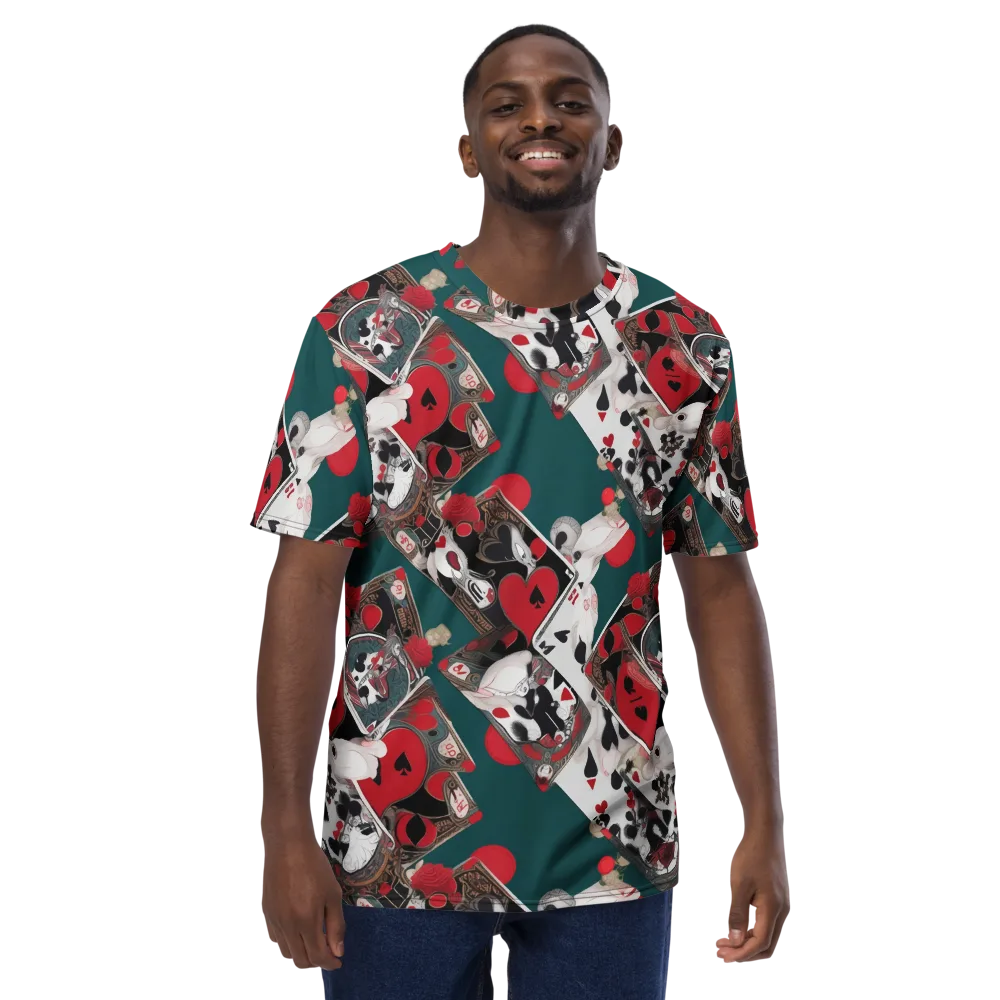 Wonderland Wager on Men's Crew Neck T-Shirt — Front