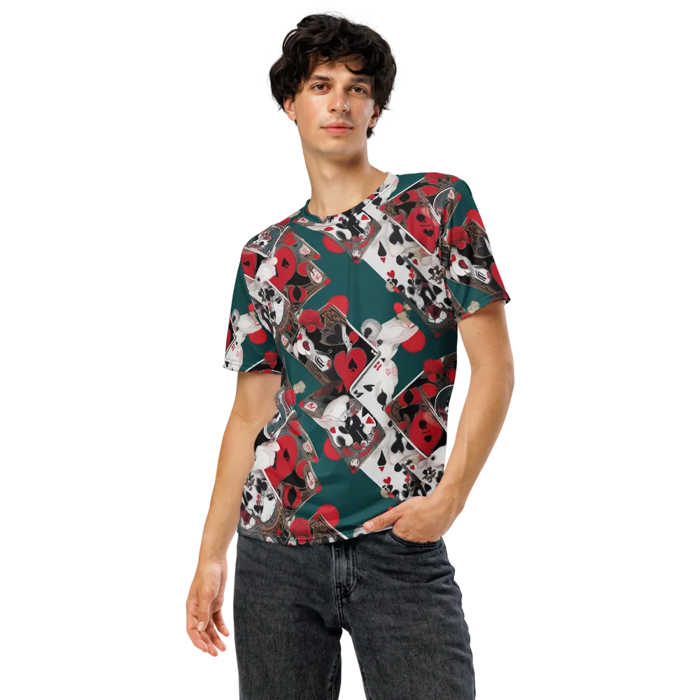 Wonderland Wager on Men's Crew Neck T-Shirt — Front