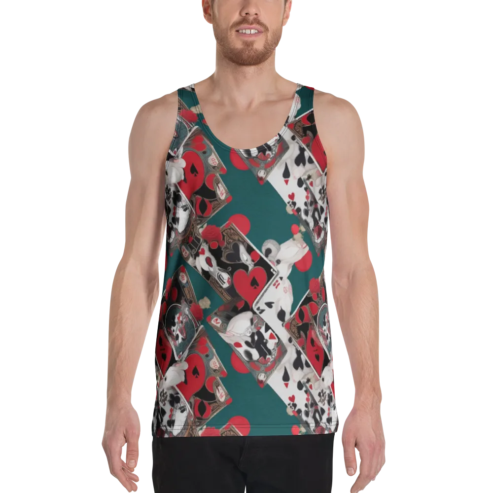 Wonderland Wager on Men's Tank Top — Front