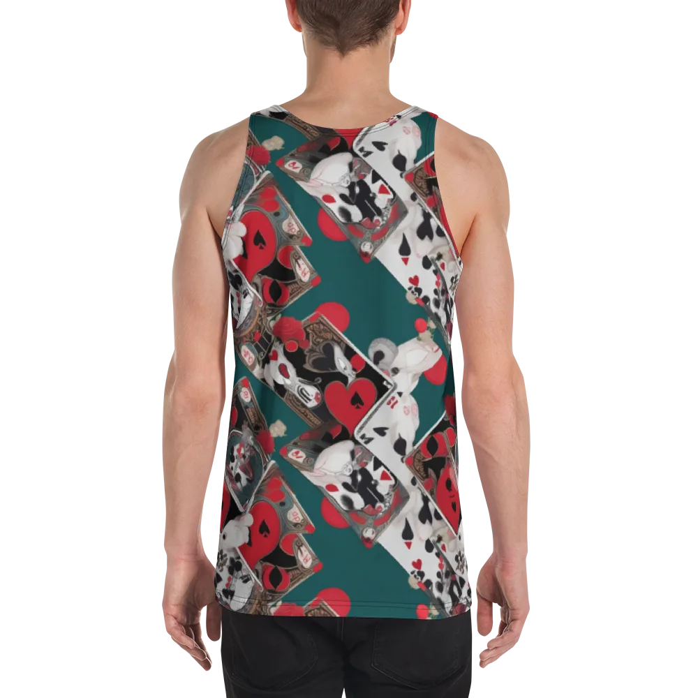 Wonderland Wager on Men's Tank Top — Back