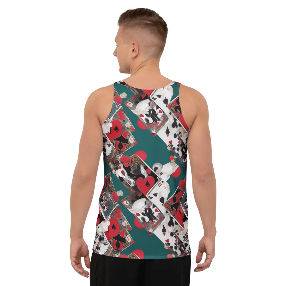 Wonderland Wager on Men's Tank Top — Back