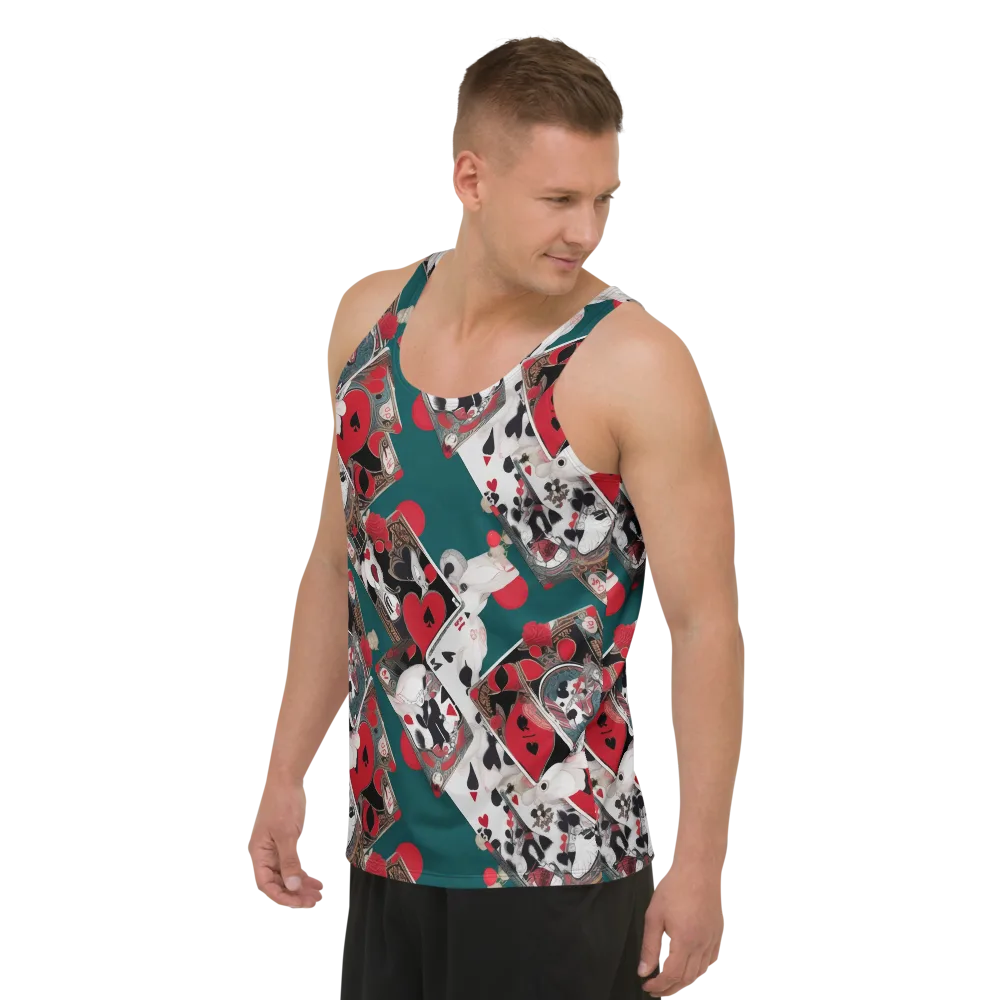 Wonderland Wager on Men's Tank Top — Left Front