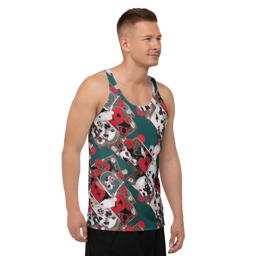 Wonderland Wager on Men's Tank Top — Right Front