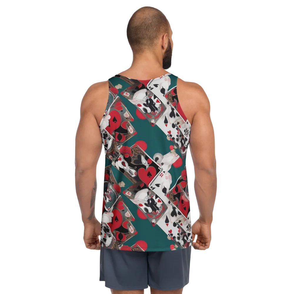 Wonderland Wager on Men's Tank Top — Back