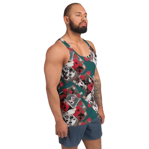 Wonderland Wager on a Men's Tank Top