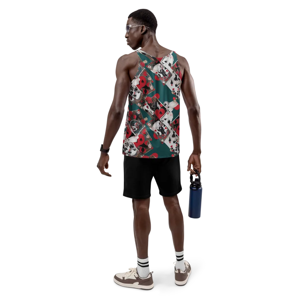 Wonderland Wager on Men's Tank Top — Back