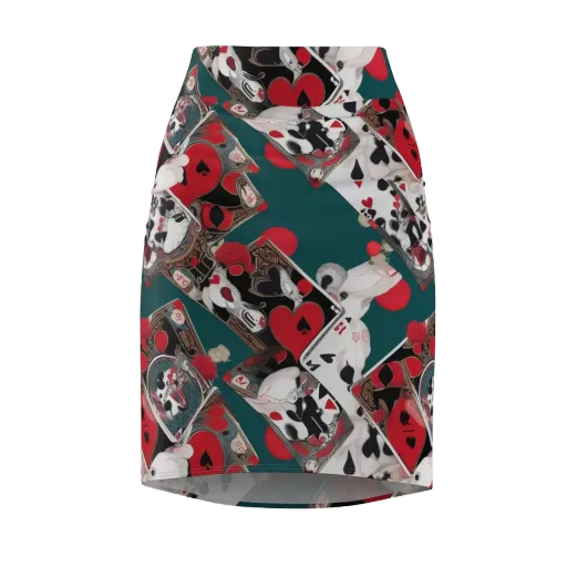 Wonderland Wager on a Pencil Skirt