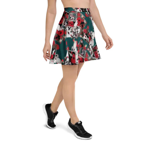 Wonderland Wager on a Skater Skirt