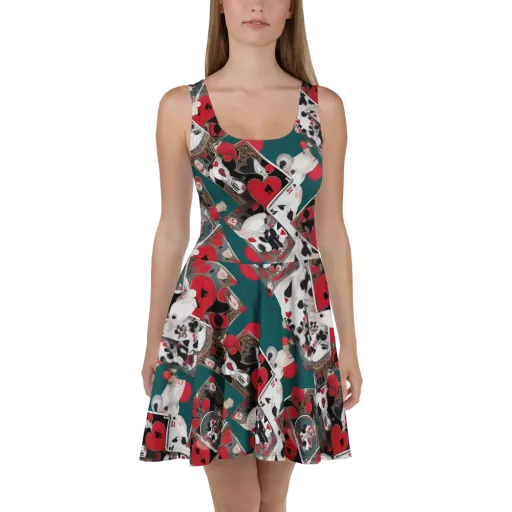 Wonderland Wager on a Skater Dress