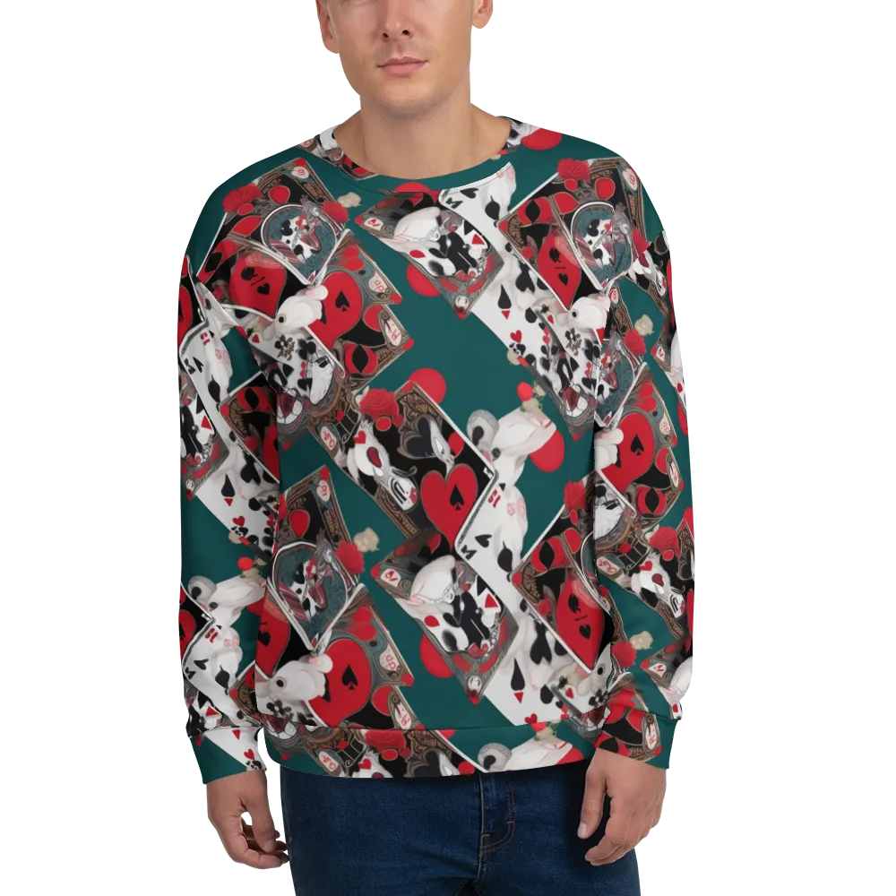 Wonderland Wager on Sweatshirt — Front