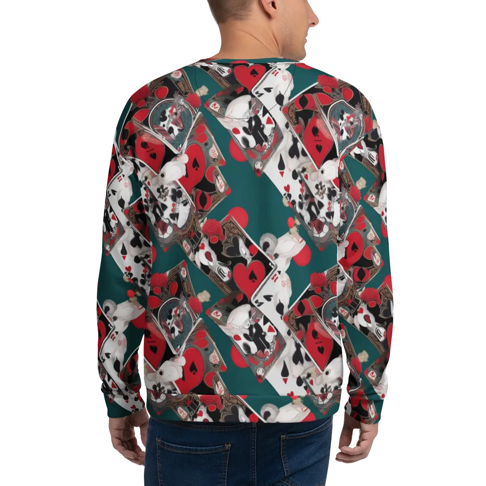Wonderland Wager on Sweatshirt — Back