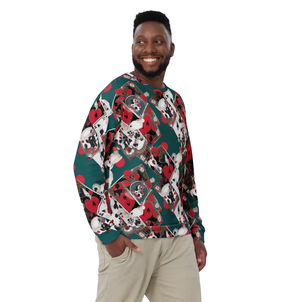 Wonderland Wager on Sweatshirt — Front